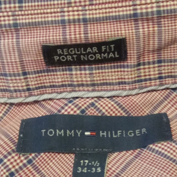 Tommy hilfiger regular fit Men's button up dress shirt 34-35 - Picture 5 of 5